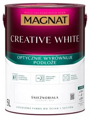 Produktbild von Latex-Wandfarbe Schneeweiß 5 l, tiefmatt und abwaschbar, für Wände und Decken