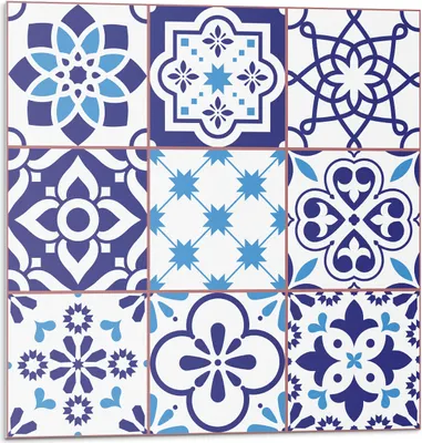 Immagine prodotto di Motivi geometrici in piastrelle - Piastrelle autoadesive - Rivestimento - Pannello murale - Piastrelle in PVC - Piastrelle in vinile - Piastrelle in PCV - Autoadesivo - Decorazione murale - 20 pezzi 20 x 20 cm