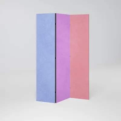 Produktbild von SpaceRebels Paravent Raumteiler - 3-teilig Raumtrenner, Druck 2-Seite - Raumtrenner - Trennwand Wohnung - Room Divider - Spanische Wand Deko Modern Sichtschutz