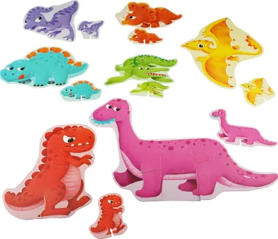 Obrázok produktu pre dinosaurie puzzle 7 v 1 pre deti