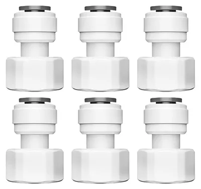 6 Kühlschrank-Wasseranschlüsse 1/2" BSP x 3/8" Push-On