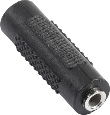 Produktbild von ViVanco™Doppelte 3,5-mm-Klinkenbuchse - Schwarz, Schwarz