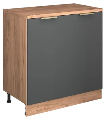 Obrázek produktu pro Skříň do podkroví Vicco Rion Antracitově zlatý 80 x 81.6 cm bez šikminy se 2 dveřmi, Model 60855