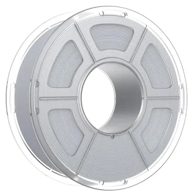 Obrázok produktu pre Filament PLA+ pre 3D tlačiarne – vysoká rýchlosť 30–300 mm/s – cievka 1 kg – teplota tlače 190–230 °C – sivá