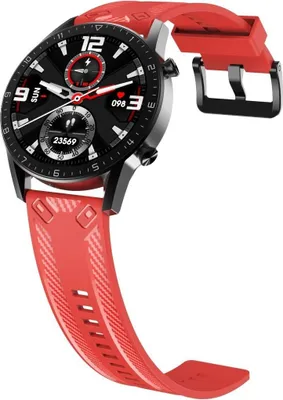 Zdjęcie produktu dla Sportowy pasek wymienny do zegarka Huawei Watch GT 2 42 mm z silikonową pętlą, kolor: czerwony