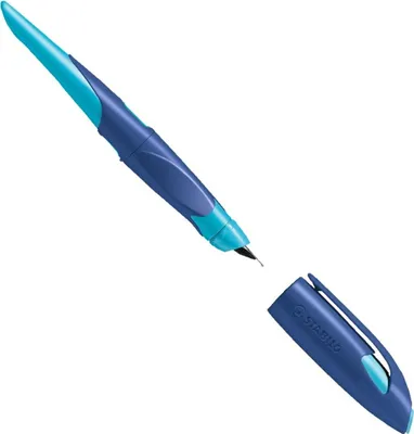 Produktbild von Schulfüller Easybirdy A Linkshänder mitternachtsblau/azur Packung mit 12 Stück