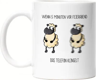 Produktbild von Feierabend Tasse Lustig mit Spruch Büro-Tasse Kollege Kollegin Chef Chefin Humor