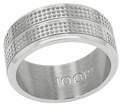 Productafbeelding van JOOP! Ring, roestvrij staal, herenringen, zilver, wordt geleverd in een sieradendoosje