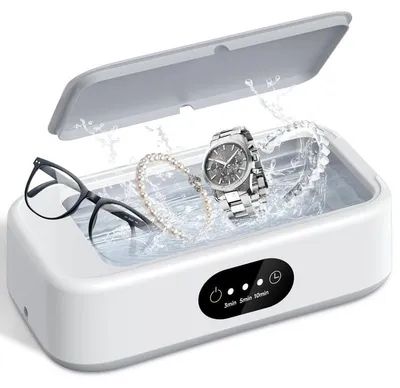 Produktbild von Ultraschallreinigungsgerät 49000Hz UV Ultraschallreiniger 650ML Ultrasonic Cleaner für Zahnersatz Retainer Aligner Schmuck mit digitalem Timer