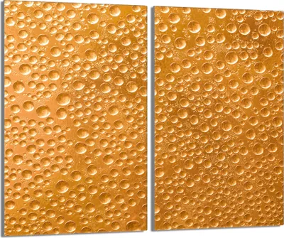 Immagine prodotto di Piastre copriforno 2 pezzi 30x52 Vetro copriforno in Vetroceramica, gocce d'oro