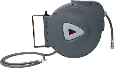 Produktbild von TolleTour Schlauchaufroller Schlauchtrommel 30 m automatisch 18 bar – Wand-Schlauchbox mit 1/4 Zoll Anschluss und Einzug-Automatik – Schlauchaufroller mit flexibler Wandhalterung Druckluftschlauch