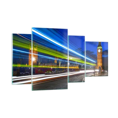 Produktbild von Bilder auf glas - London Parlamentsgebäude Big ben - 120x70cm - Glasbilder - Wandbilder - Kunstdruck - zum Aufhängen bereit - Wanddekoration aus Glas - Glas Bilder - Wandbild auf Glas - GDL120x70-1446