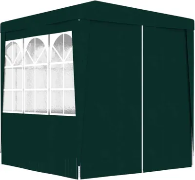 Produktbild von Profi-Partyzelt mit Seitenwänden 2×2m Grün 90 g/m²