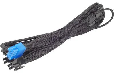 Produktbild von Silverstone SST-PP06B-2PCIE70, PCI-E 8pin(6+2), PCI-E 8pin(6+2), Schwarz