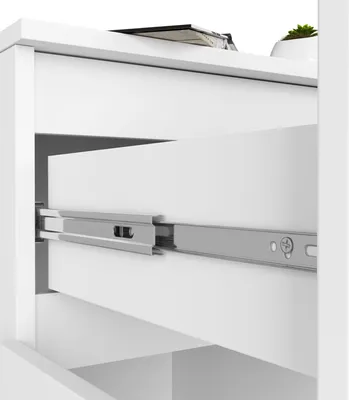 Produktbild von Akord Schreibtisch Piksel Rechts - 1 Schublade 1 Schrank Eiche Artisan Und Weiß 90X50X77 Cm