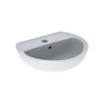 Produktbild von Geberit Handwaschbecken 500 x 410 mm, mit Hahnloch, mit Überlauf