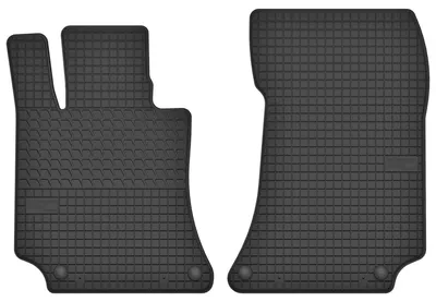 Image de Tapis avant en caoutchouc pour Mercedes E-klasa W212 2009-2016 (berline/break/coupé) – 2 pièces, noirs, sur mesure