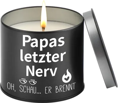 Obrázek produktu pro PRSTENLY Táta Dárek Den otců 9OZ Kovová svíčka s nápisem Nejlepší táta