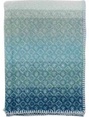 Produktbild von Klippan Havanna Wolldecke aus Schurwolle 90x130 cm wasserblau