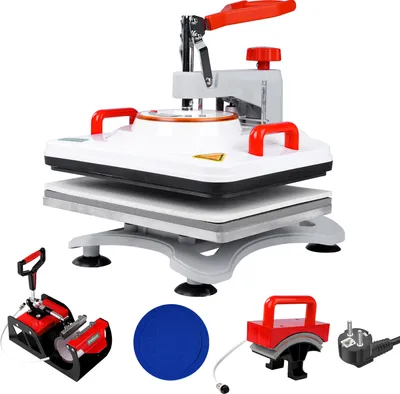 Produktbild von 29x38cm 5-in-1 Heißpresse: Transferpresse für Tassen und Mehr
