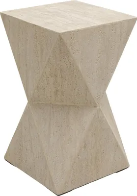 Obrázek produktu pro Kare Design, příkonový stolek Travertino, béžová barva, výška 54 cm