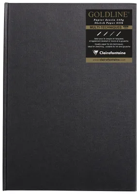 Produktbild von Clairefontaine Sketch Book A4 hoch geleimt weiss