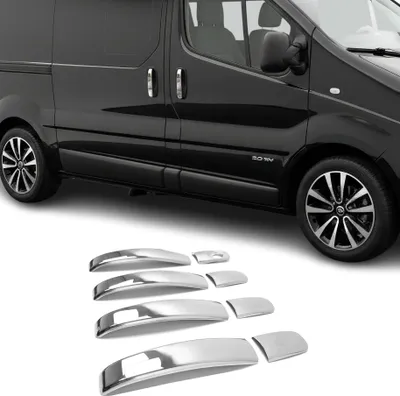 Image de Couverture de poignée de porte pour Renault Trafic 2001-2014 en Acier Inoxy