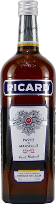 A bottle of Ricard Pastis de Marseille.