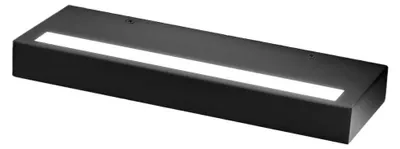 Produktbild von Gealuce GAP523 Wandleuchte – 34 W dimmbare LED-Wandleuchte, 3656 lm, 3000 K, indirektes Licht, IP20, Aluminium, seidenmatt schwarz