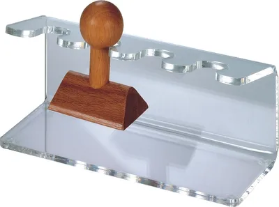 Produktbild von Stempelträger Acryl glasklar Packung mit 12 Stück