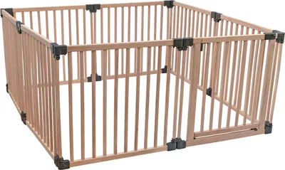 Produktbild von Safetots HolzSpielbereich, Pentagon, 160cm x 160cm, Naturholz, 76cm Hoch