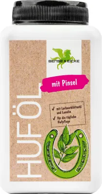 Produktbild von Parisol Huföl mit Pinsel, 500 ml, Huföl Pinselpack für strahlenden Glanz