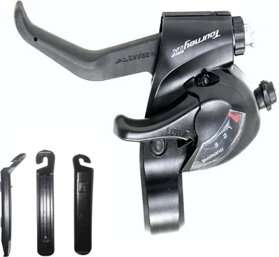 Produktbild von Shimano Schalt-/Bremshebel TOURNEY TX ST-TX800 - 3-fach schwarz inkl. Reifenheber