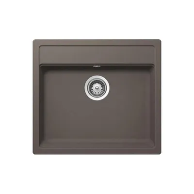 Produktbild von Schock Einbauspüle Flächenbündig Mono N-100 FB Silverstone inkl. Resteschale