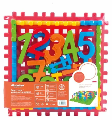 Immagine prodotto di Blocchi didattici "Il Mondo dei Numeri" 39 pezzi - Set Marioinex 2+
