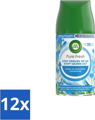 Obrázok produktu pre Air Wick – náplň – Freshmatic Pure Spring Dew – 250 ml – výhodné balenie – 12 kusov