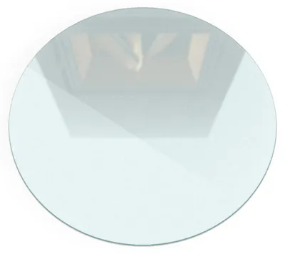 Produktbild von Runde Glasbodenplatte – Funkenschutzplatte – Hitzeschutzplatte – für Kaminofen – Bodenschutz aus Glas – ESG Sicherheitsglas – Dunkelgraphit – Milchglas-Optik – Ø 50 cm