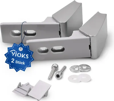 Produktbild von Türgriff Set 2x Ersatz für Liebherr 9590178 Stangenformgriff Griff für Kühlschrank