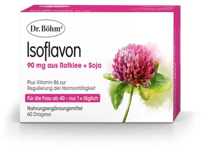 Zdjęcie produktu dla Dr Böhm Isoflavone forte 90 mg, 60 kapsułek Tabletki powlekane