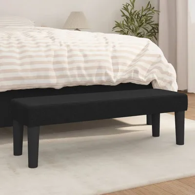 Produktbild von "im Angebot" Sitzbank Schwarz 100x30x30 cm Stoff - Gartenbänke CC15644