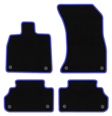 Immagine prodotto di Tappetini in velluto Nero/Blu per Audi Q5 II FY / F5 2017- Set 4 pezzi
