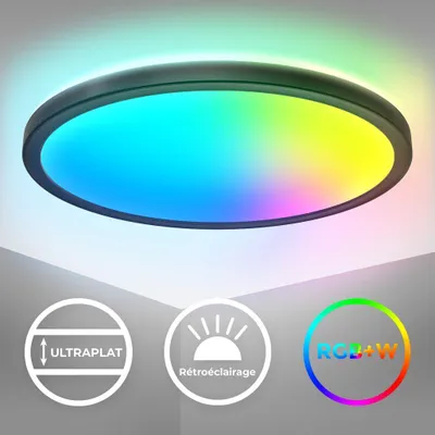 Obrázok produktu pre LED stropný svetelný panel stmievateľný RGB meniaci farbu stropnej lampy nepriame svetlo 15W
