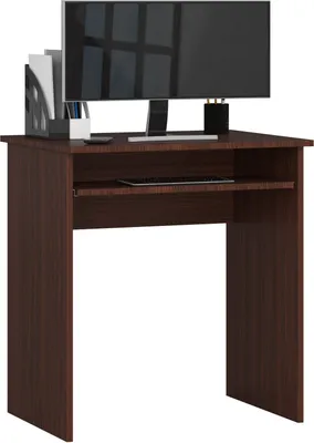 Produktbild von PC-Schreibtisch AKORD STAR in der Farbe Wenge und 1 Ablagen B68 x H74 x T51 cm