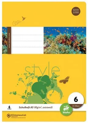 Produktbild von Staufen® style 040532006 Heft LIN6 - A5, 32 Blatt, 80 g/qm, blanko