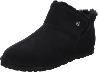 Produktbild von Rohde Damen Hausschuh Stiefelette Schlupfschuh Leder Lammfell Gardena 7076, Größe:40 EU, Farbe:Schwarz