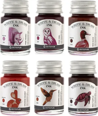 Produktbild von Write and Draw Ink Set DESERT, Schreib- und Zeichentusche, 6 x 10 ml