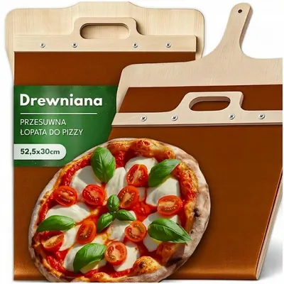 Produktbild von Pizzaschieber Holz für Pizza und Brot verschiebbar Ofen Grill einfaches Einschieben Herausnehmen Backen