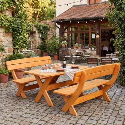 Produktbild von Gartenmöbel München Kiefer honigbraun