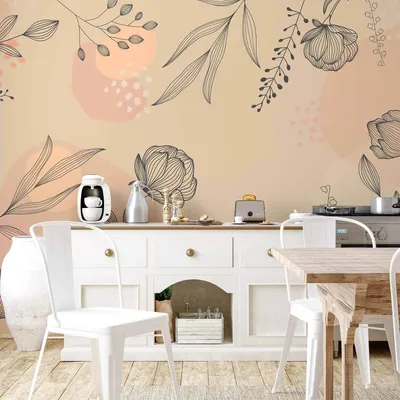 Produktbild von Vlies Fototapete - Warm Shades of Nature 350x256 cm Blätter a-A-10491-a-a