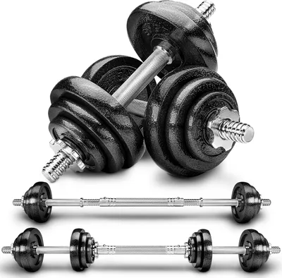 Zdjęcie produktu dla RE:SPORT® Zestaw hantli żeliwnych 20 kg Zestaw hantli żeliwnych Zestaw hantli z obciążnikami